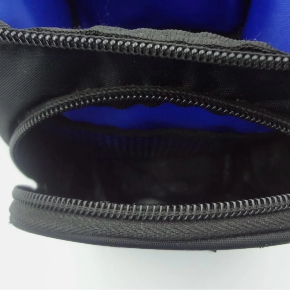 NWT Case Logic Camera Padded Soft Bag Case Black Blue Nylon Zippered Pockets WBC